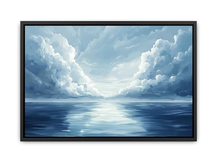 Cloudy Sea Canvas Painting 