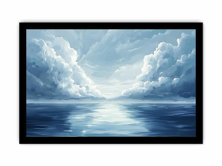 Cloudy Sea Canvas Painting 