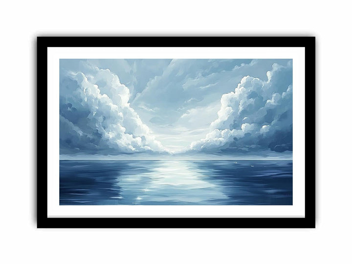 Cloudy Sea Canvas Painting 