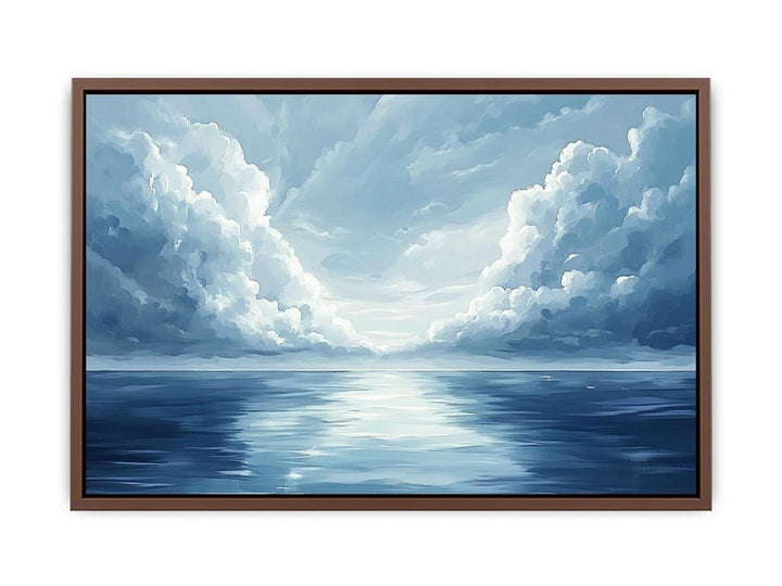 Cloudy Sea Canvas Painting 