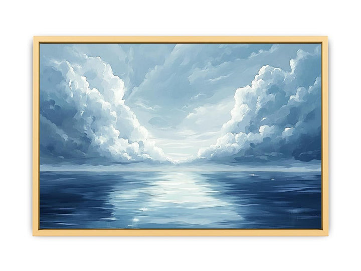 Cloudy Sea Canvas Painting 