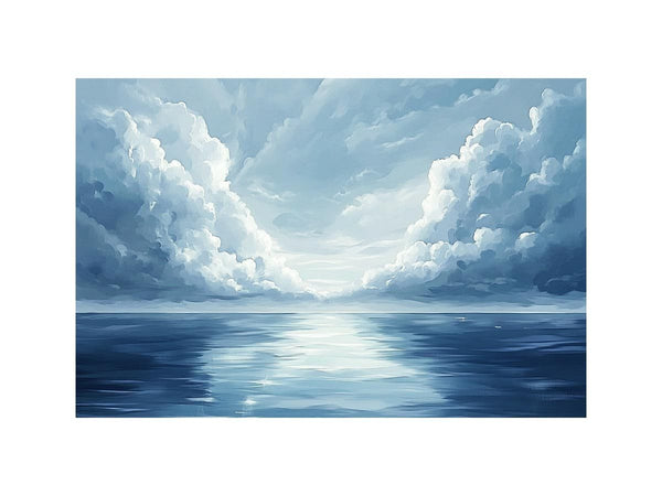 Cloudy Sea Oil Painting