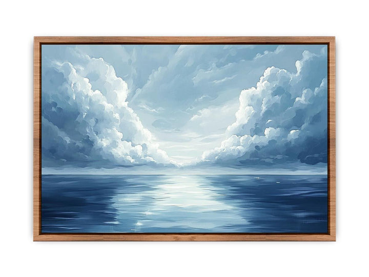 Cloudy Sea Canvas Painting 