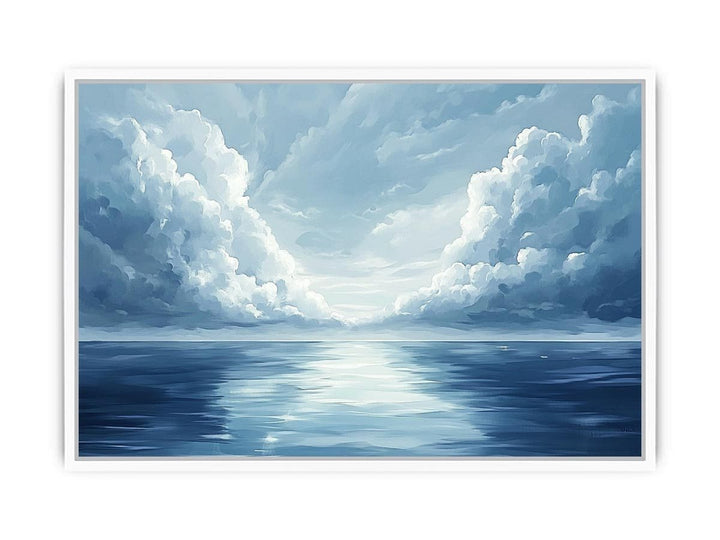 Cloudy Sea Canvas Painting 