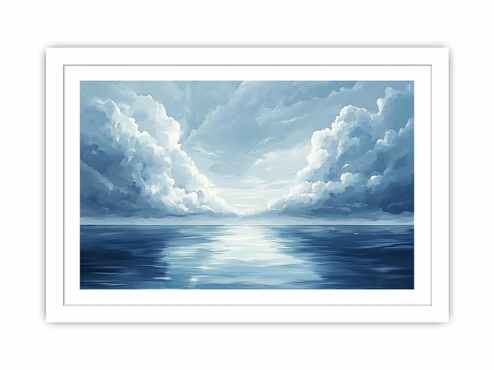 Cloudy Sea Canvas Painting 