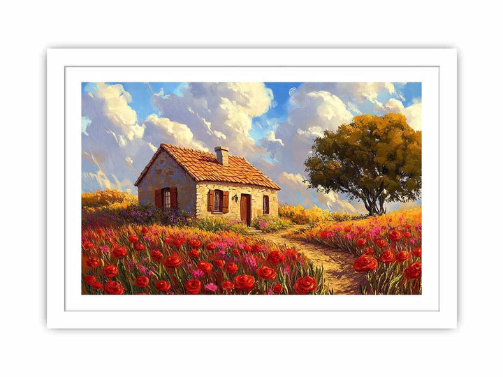 Poppies Field Canvas Painting 