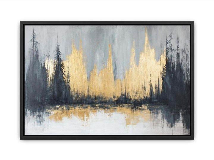 Gold Forest Canvas Painting 