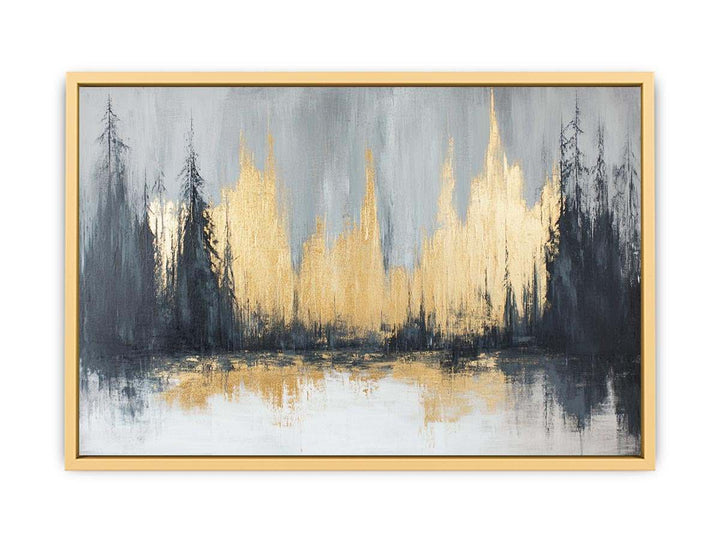 Gold Forest Canvas Painting 