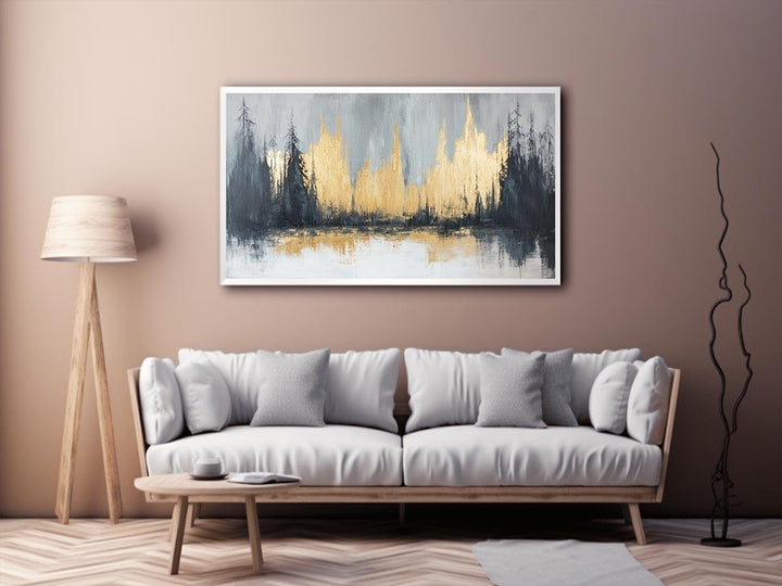 Gold Forest Canvas Painting 