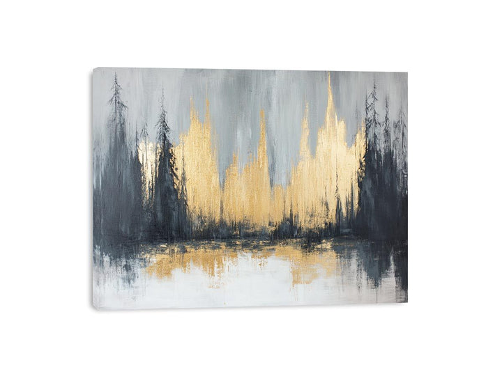 Gold Forest Canvas Painting 