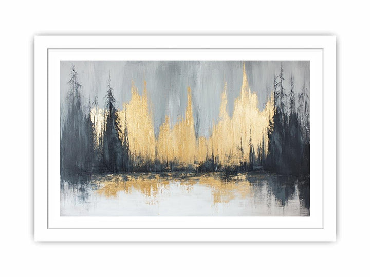 Gold Forest Canvas Painting 