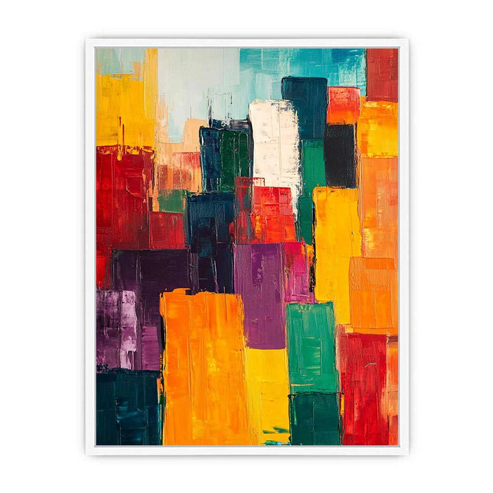 Colorful Squares II Canvas Painting 