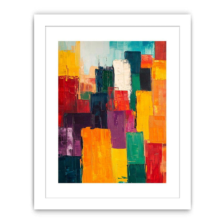 Colorful Squares II Canvas Painting 