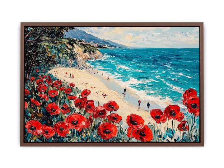 Red Poppies III Canvas Painting 