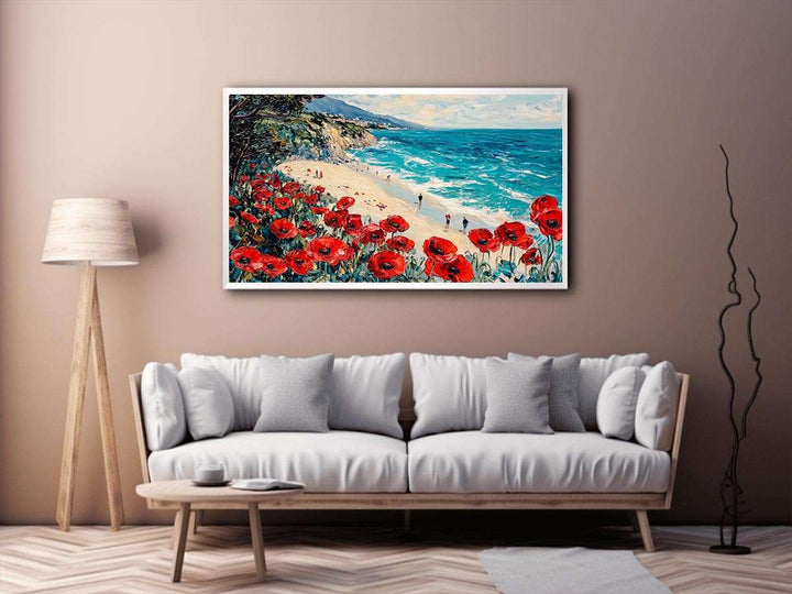 Red Poppies III Canvas Painting 