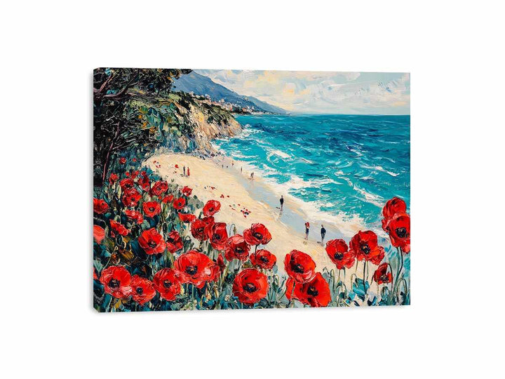 Red Poppies III Canvas Painting 