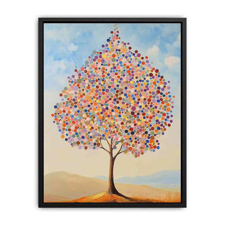 Colorful Tree Canvas Painting 