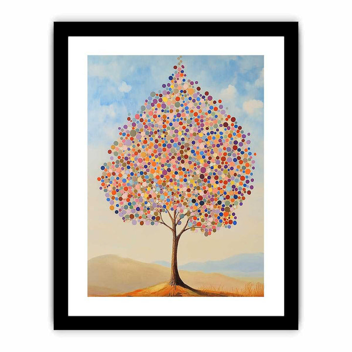 Colorful Tree Canvas Painting 