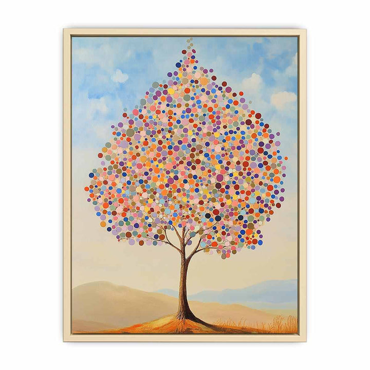 Colorful Tree Canvas Painting 