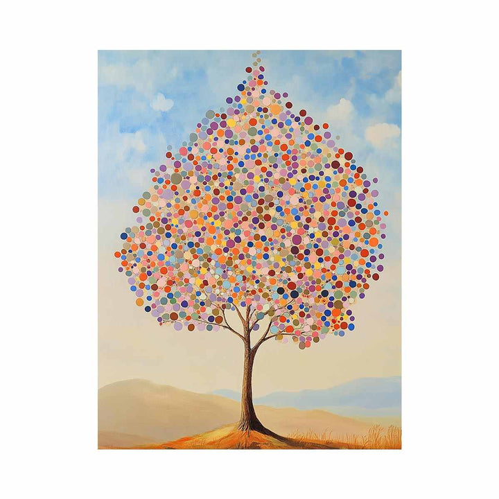 Colorful Tree Oil Painting