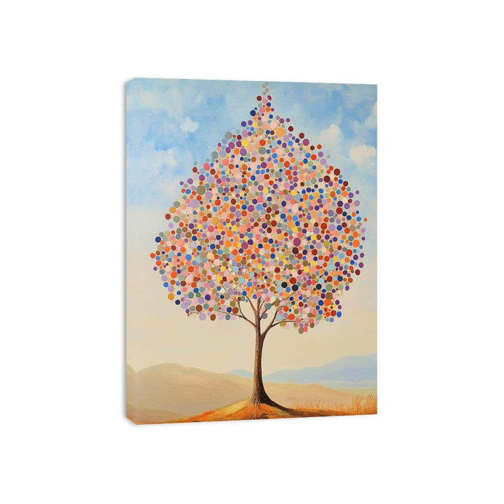 Colorful Tree Canvas Painting 