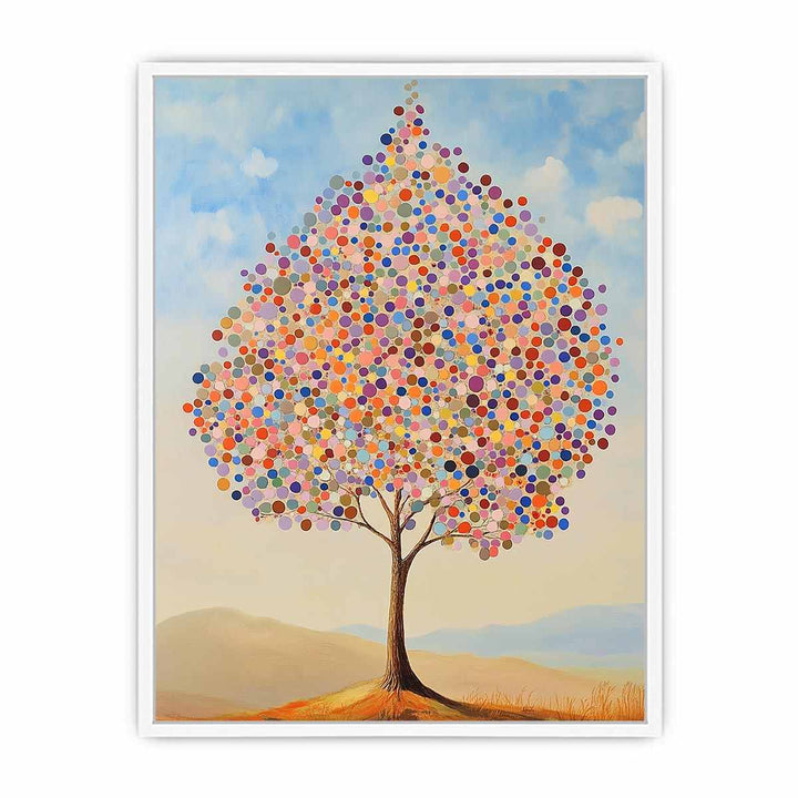 Colorful Tree Canvas Painting 