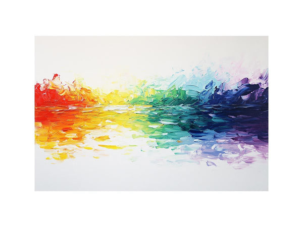 Rainbow Abstract Oil Painting