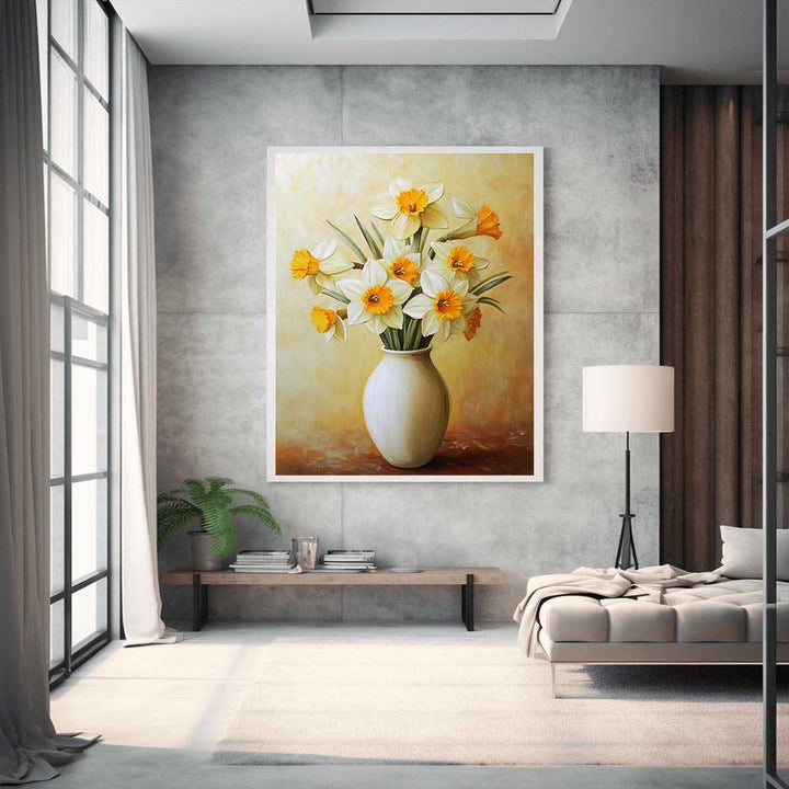 Daffodils Canvas Painting 