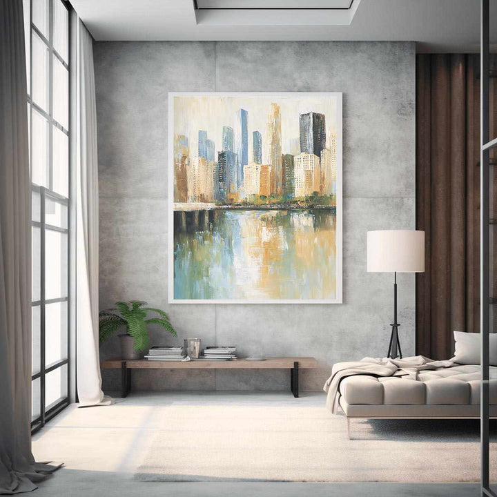 Cityscape Canvas Painting 