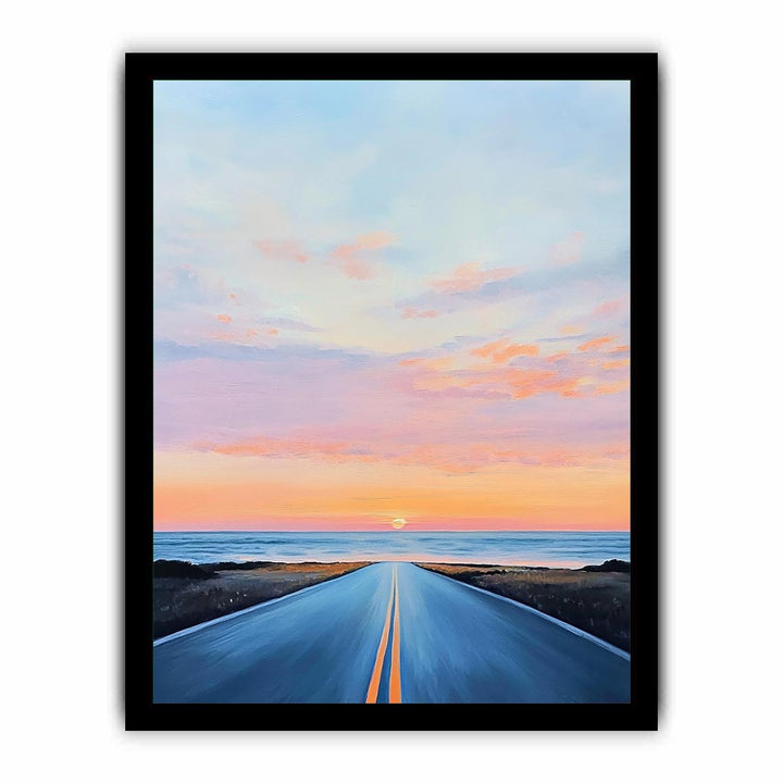 Road To Ocean Canvas Painting 