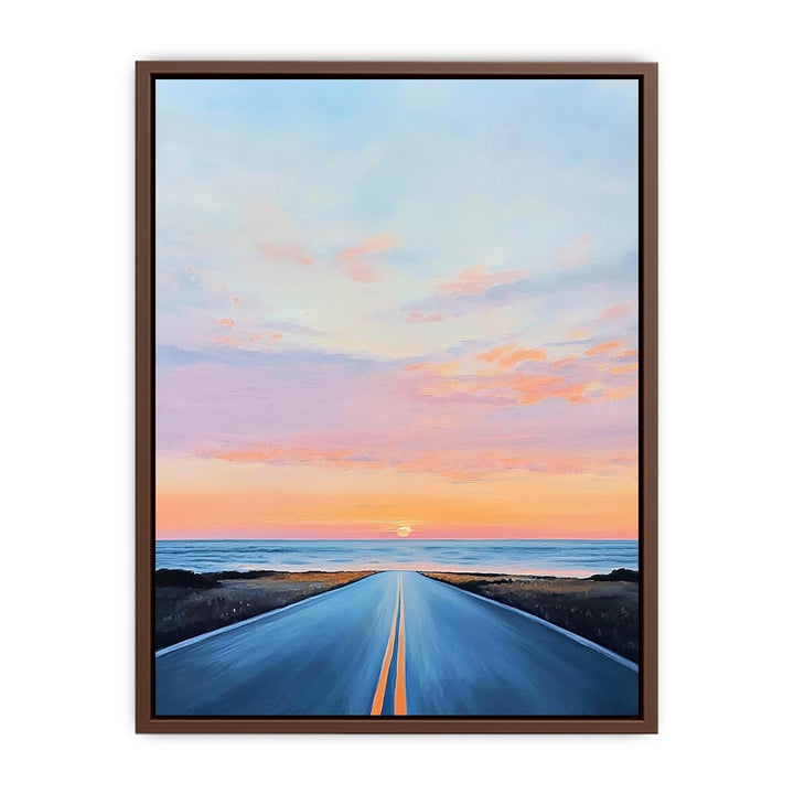 Road To Ocean Canvas Painting 