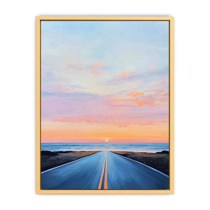 Road To Ocean Canvas Painting 