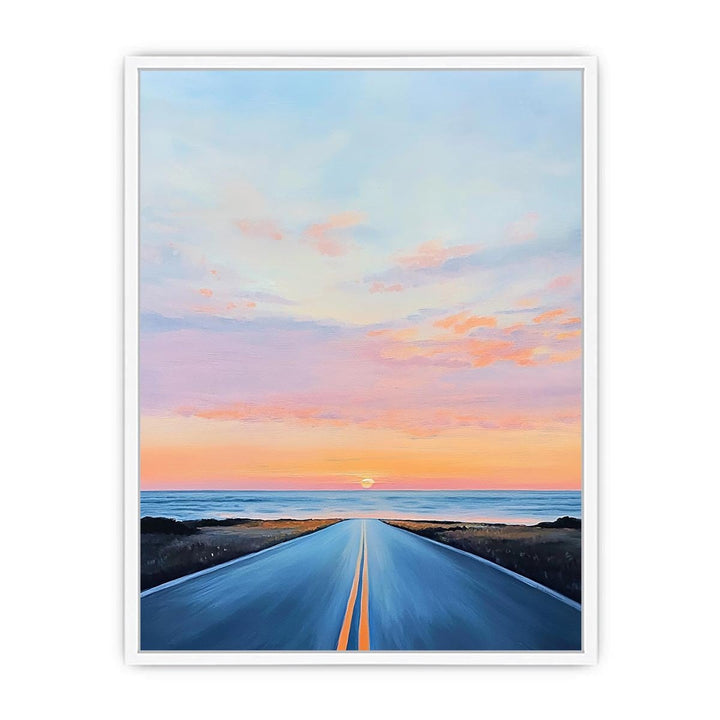 Road To Ocean Canvas Painting 