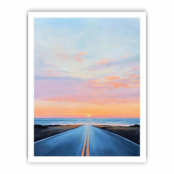 Road To Ocean Canvas Painting 