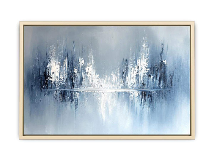 Shades Of White Canvas Painting 