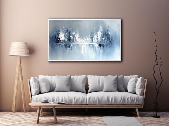 Shades Of White Canvas Painting 