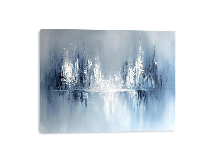 Shades Of White Canvas Painting 