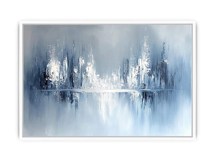 Shades Of White Canvas Painting 