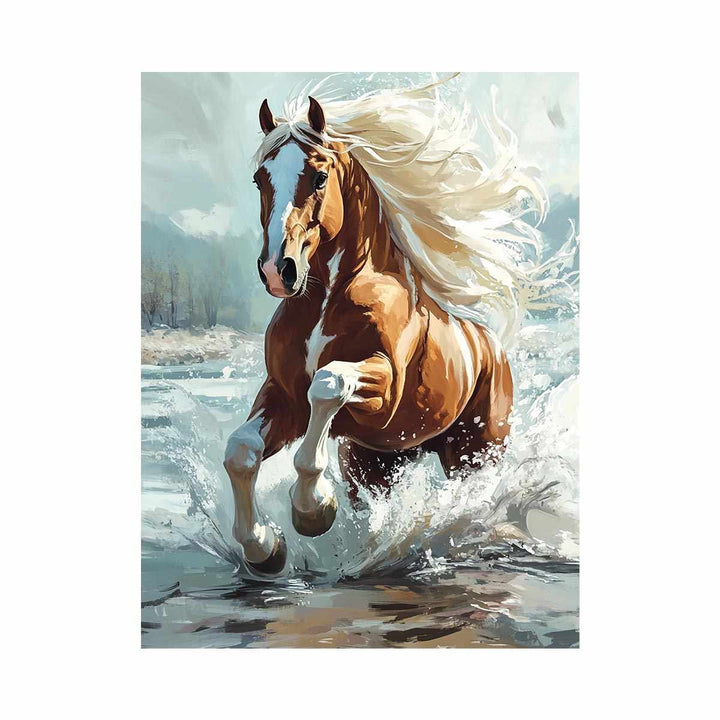 Galloping Horse Oil Painting