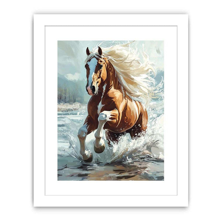 Galloping Horse Canvas Painting 