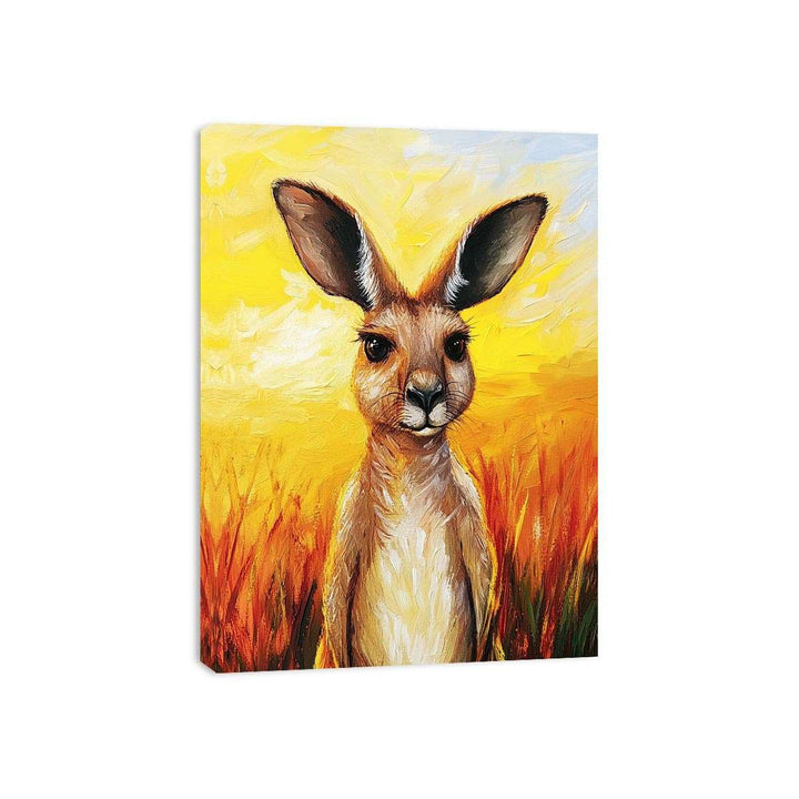 Kangaroo Canvas Painting 