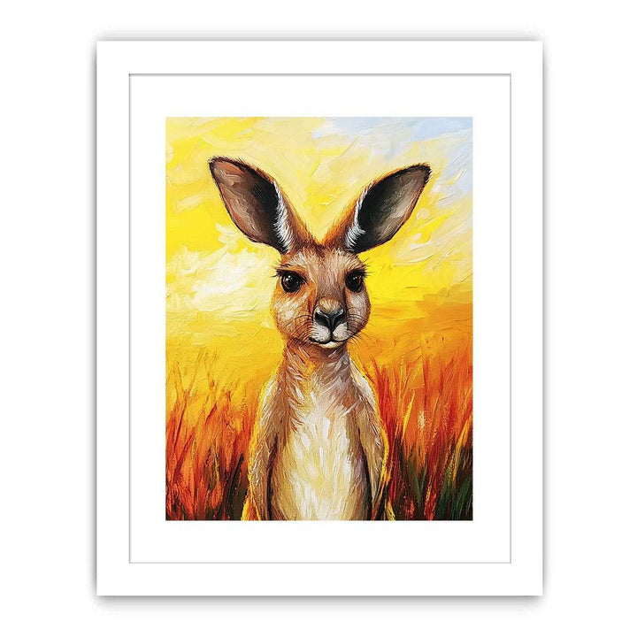 Kangaroo Canvas Painting 