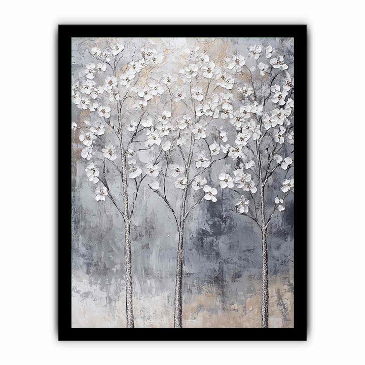 Silver Trees II Canvas Painting 