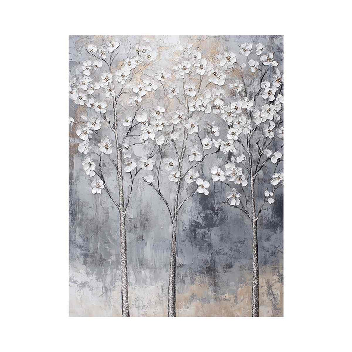 Silver Trees II Oil Painting 