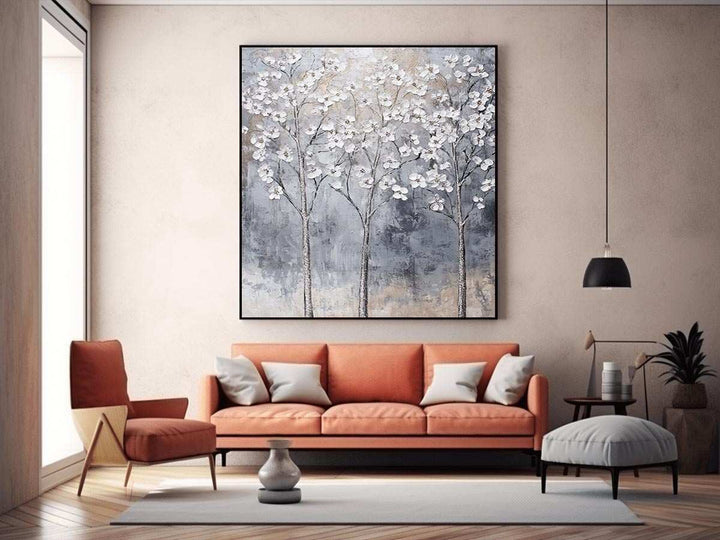 Silver Trees II Painting 