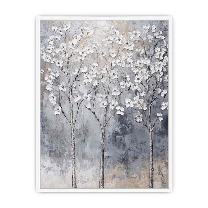 Silver Trees II Canvas Painting 