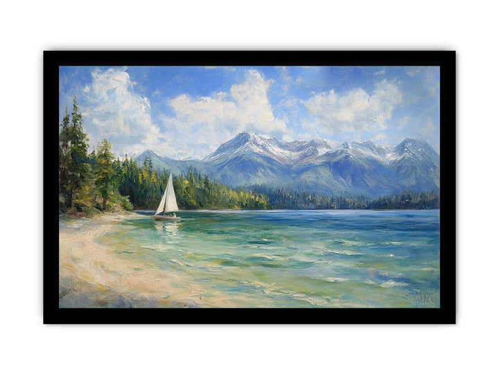 Lakeshore Canvas Painting 