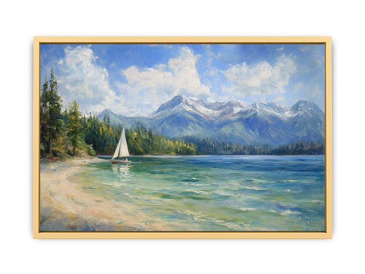 Lakeshore Canvas Painting 