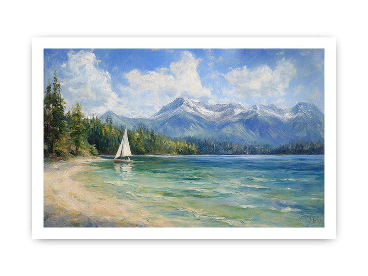 Lakeshore Canvas Painting 