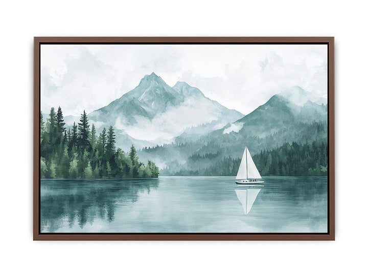 McDonald Lake Canvas Painting 